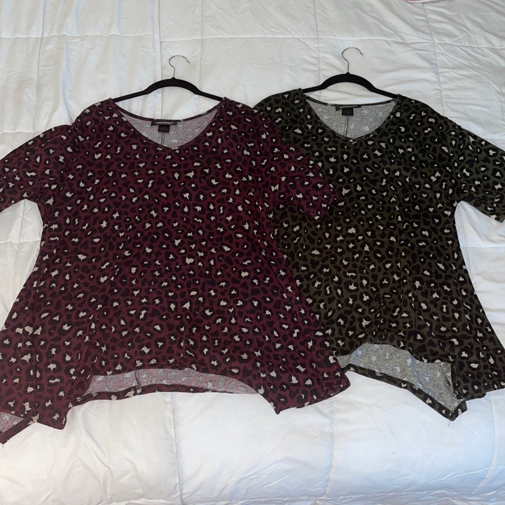 Leopard Print Tunic - Set of 2